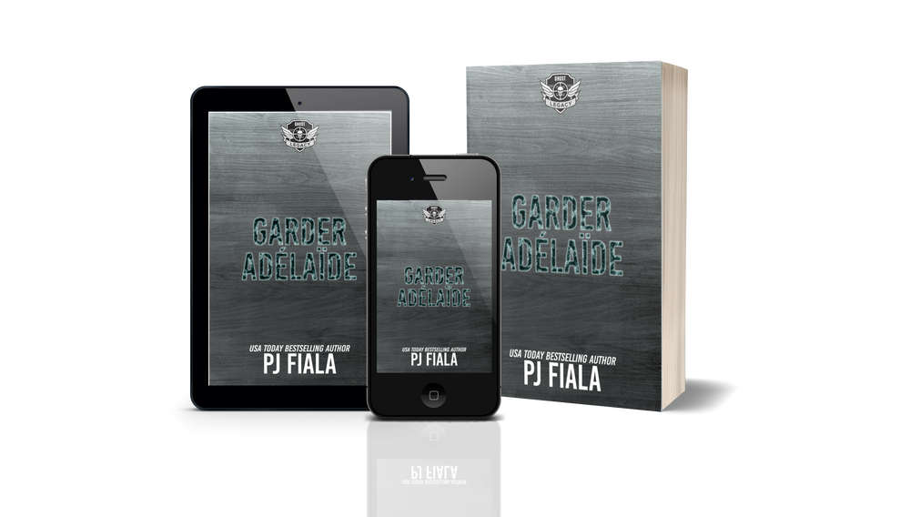 Affichage groupé des formats du livre “Garder Adélaïde” de PJ Fiala : eBook sur tablette, version mobile sur smartphone, et couverture brochée. Roman de suspense romantique avec héros GHOST militaire, disponible en français dans tous les formats. Série GHOST Legacy traduite.

SEO Keywords included:

 PJ Fiala livres traduits, Garder Adélaïde formats multiples, roman militaire français, série GHOST Legacy, suspense romantique en français, eBook et livre broché, romance Glen Hollow Kentucky.