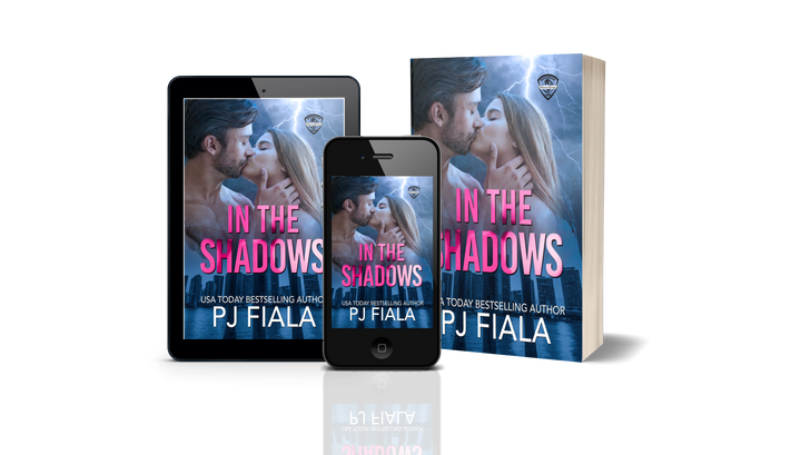  In the Shadows by PJ Fiala, romantic suspense book bundle, ebook and paperback, Shadow Ops series, alpha hero and heroine