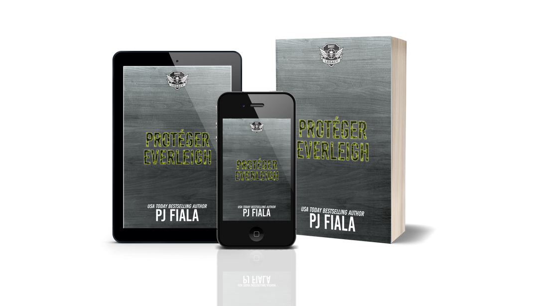 Visuel du bundle Protéger Everleigh de PJ Fiala en français, comprenant l’ebook, le bonus et un épilogue exclusif. Romance militaire pleine d’action avec une héroïne forte et un protecteur déterminé. Parfait pour les lectrices de suspense romantique intense dans un univers de héros sexy.

SEO keywords:

 bundle ebook français, thriller romantique, bonus exclusif, PJ Fiala, romance militaire, suspense passionnant, série GHOST Legacy, lecture numérique avec bonus, épilogue inclus